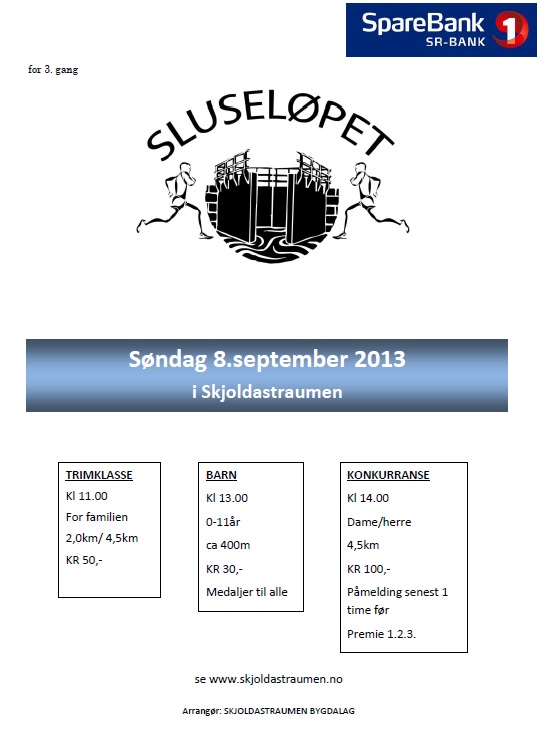 Programplakat Sluseløp 2013